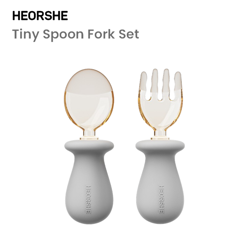 Tiny Spoon Fork Grey