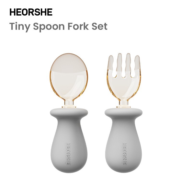Tiny Spoon Fork Grey