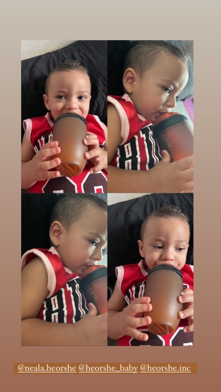 PPSU Ultra Wide Neck Baby Bottle 8 OZ Black