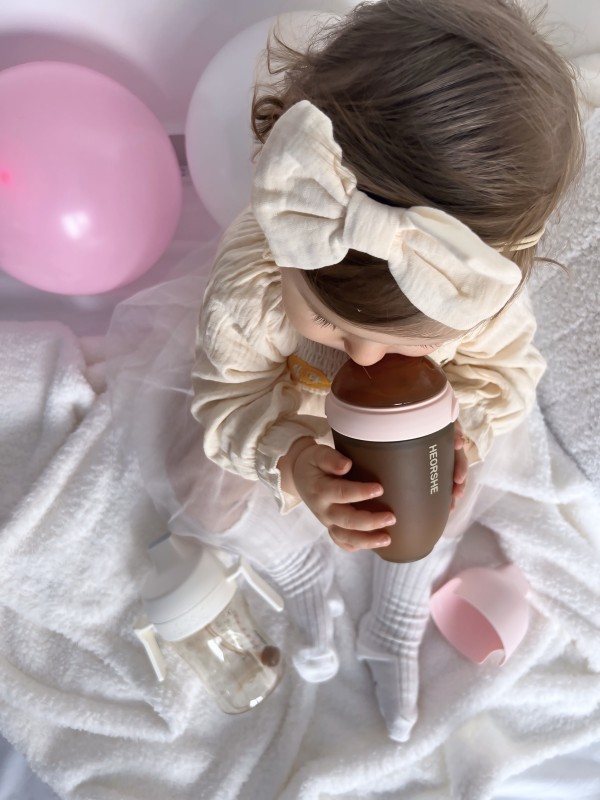 PPSU Ultra Wide Neck Baby Bottle 8 OZ Pink